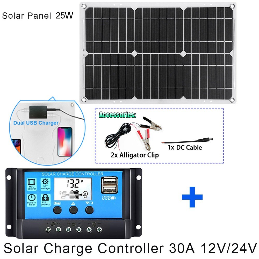 25W olar panel+6000W inverter+intelligent display. 
