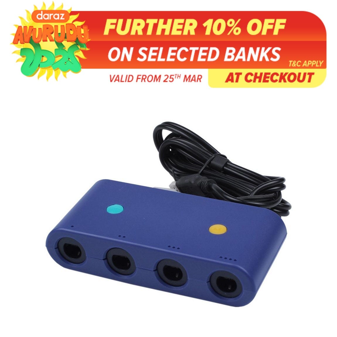 For Gamecube Controller Adapter For Nintendo Switch Wii U Pc 4 Ports With Turbo And Home On Mode No Driver Buy Sell Online Best Prices In Srilanka Daraz Lk