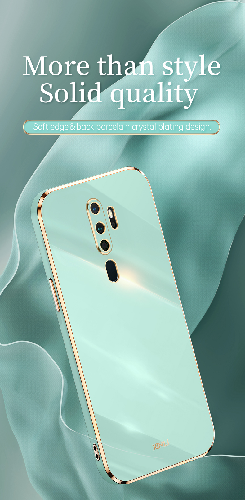 Luxury 6D Plating Soft Casing Silicone Square Frame Phone Case For OPPO A9  2020 / A5 2020 / A11X Phone Case Shiny Bling Back Cover Coque: Buy Online  at Best Prices in SriLanka | Daraz.lk