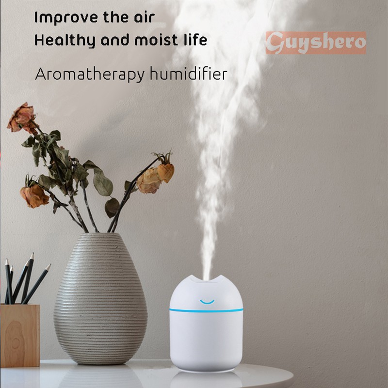 【BestGO】250ML Ultrasonic Air Humidifier Home Essential Oil Diffuser USB Fogger Mist Maker with LED Night Lamp for Car. 
