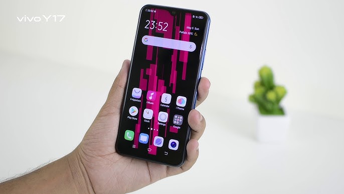 Vivo Y17 Dual SIM - 6.38 Inch, 256 GB, 8 GB RAM, 4G LTE , FingerPrint - Skyline Blue A Grade Smart Phone. 