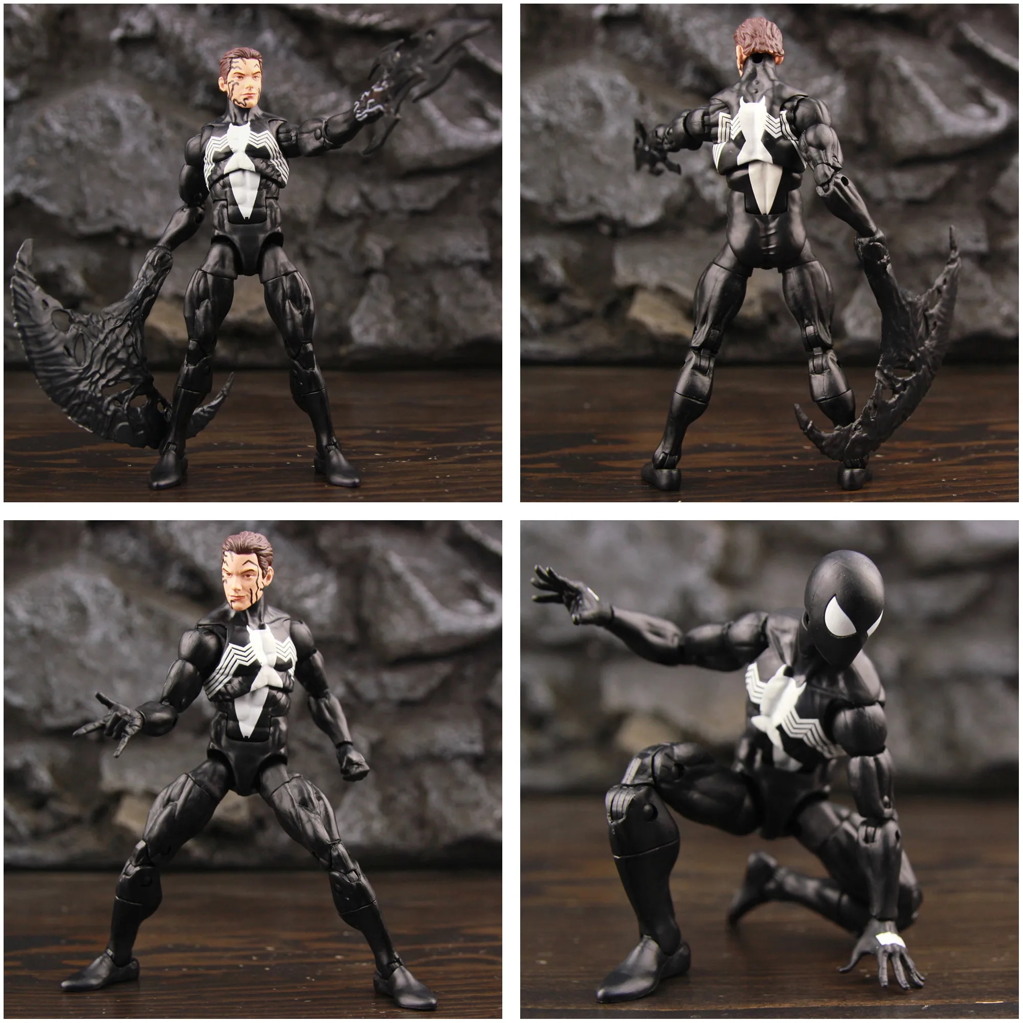 spider man toys Marvel Amazing Spiderman Peter Park Animated Venom Carnage Black Symbiote Kraven the Hunter 6 Action Figure Retro Legends Toys. 