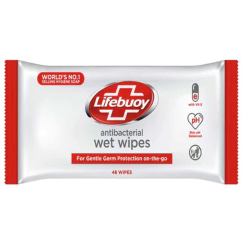 Lifebuoy Antibacterial Wet Wipes 48 Pc Daraz.lk