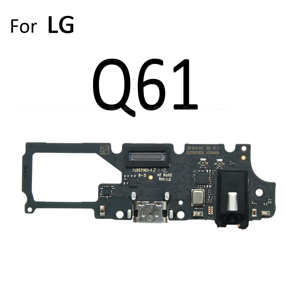 USB Charging Port Dock Plug Connector Charger Board Microphone Flex Cable Parts For LG Q7 Plus Alpha Q7a Q8 Q9 Q51 Q61 Q92 5G. 