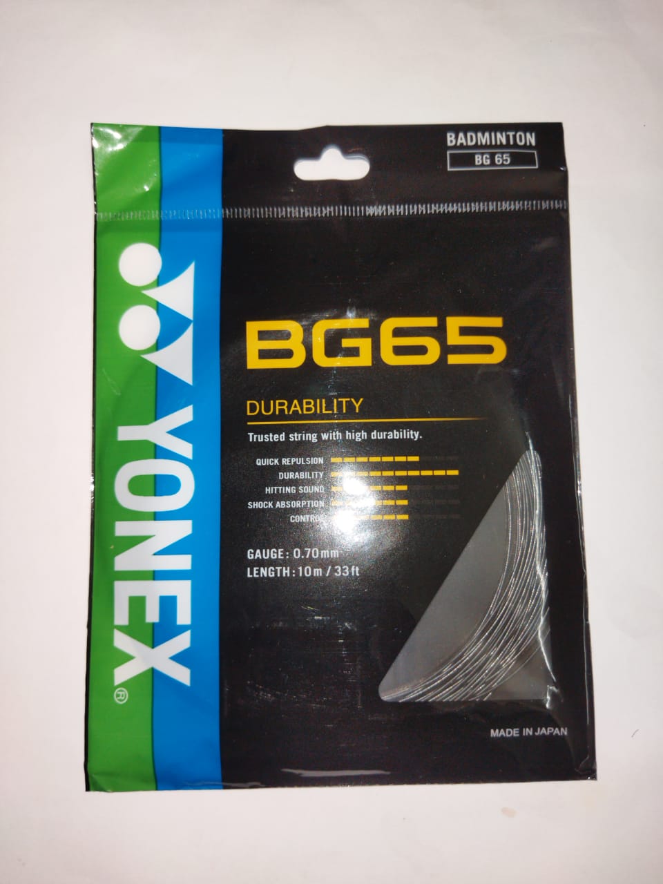 BG 65 Madminton string Yonex. 