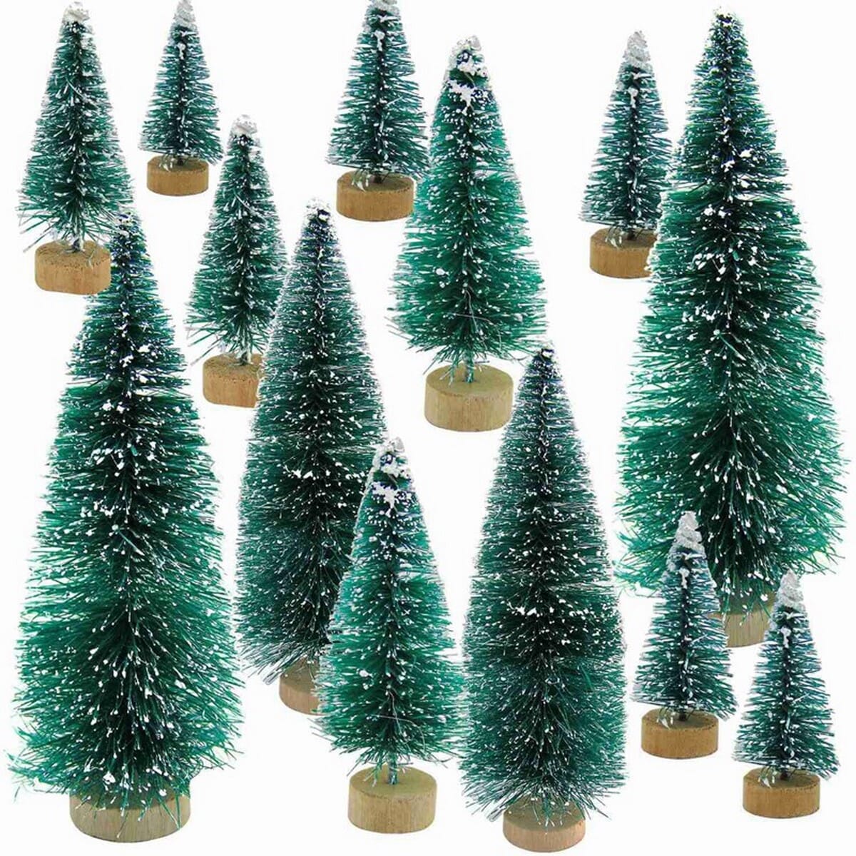 60 Pcs Christmas Wood Hanging Ornaments Slices Tree Decoration For