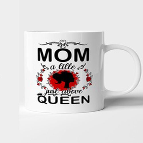 Mom a title just above best sale queen mug