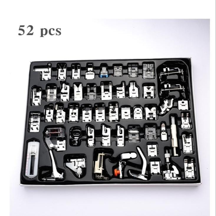 Set New Sewing Machine Presser Feet For Brother Singer Janome Domestic Braiding Blind Stitch Overlock Foot Knitting Tool. 