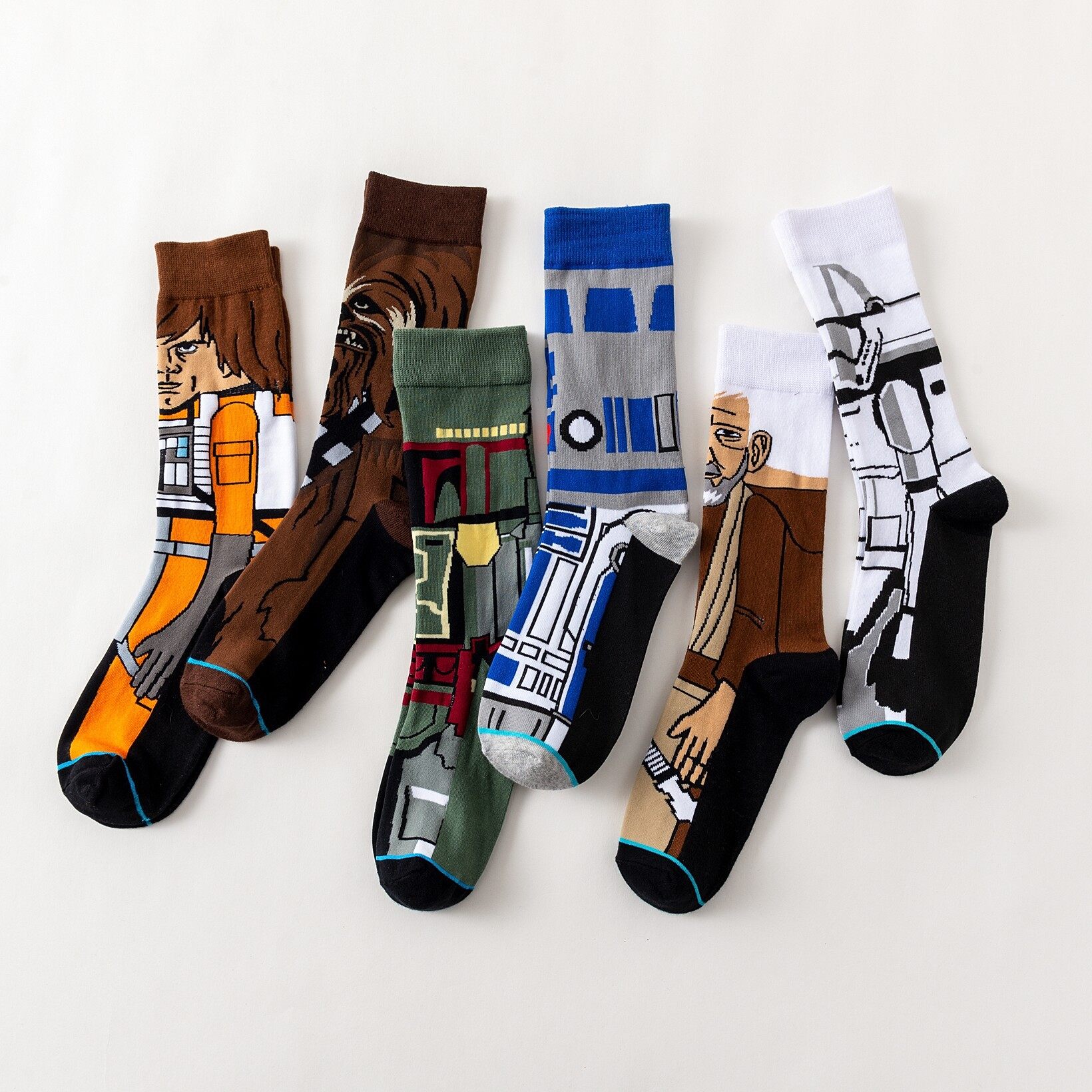 【WEJA】Movie Men Socks Trend Mid tube Anime Character Women Socks. 
