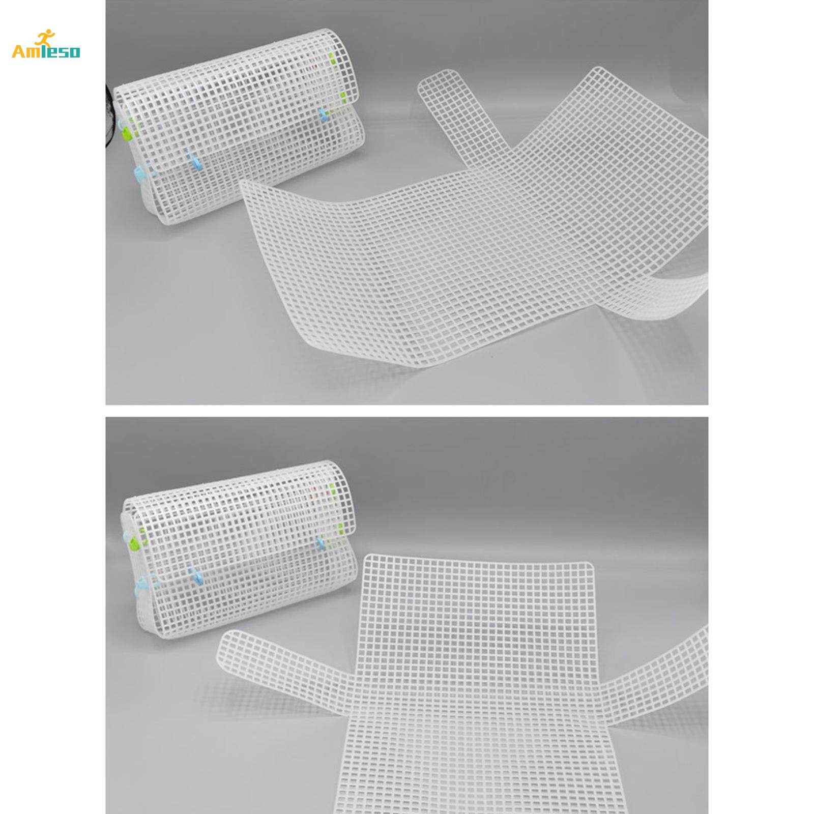 6 Clear Plastic Canvas Sheets for Bag Embroidery Knit Purse. 