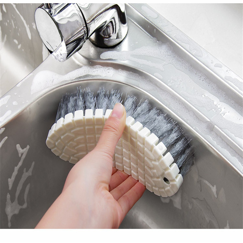 1PCS-Kitchen Cooktop Cleaning Brush Bendable Bathtub Sink Tile Brush Multipurpose Home Kitchen Bathroom Cleaner Tools. 