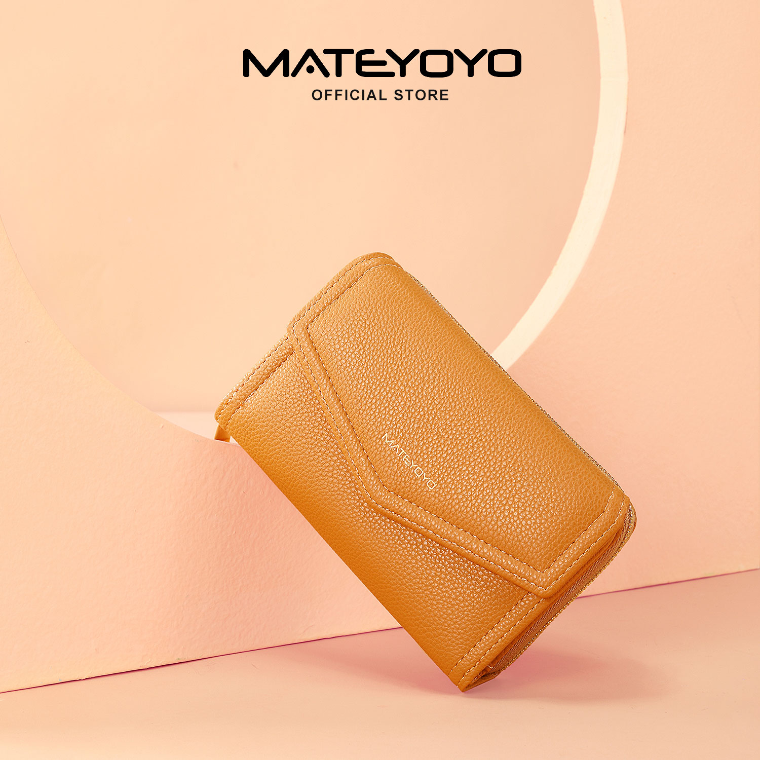 MATEYOYO Women's Wallet Simple Fashion Purse Large Capacity Money Bag Multifunctional Clutch Wallet PU Leather Card Wallet Zipper Coin Pocket. 