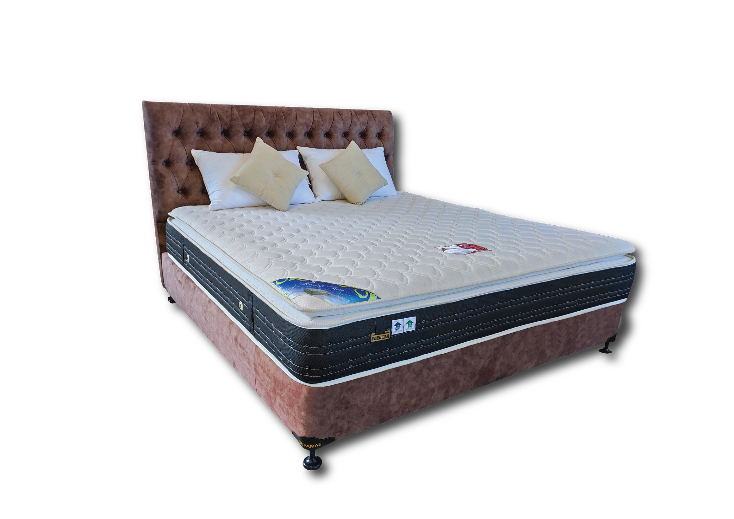 Suyamas Health Rest Pillow Top 10" - King Size Spring Mattress (72" x 72" x 10")