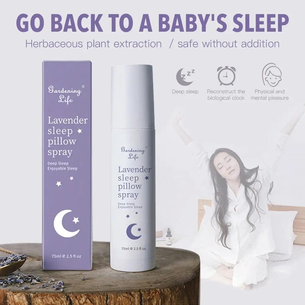 Best Aromatherapy Calm Deep Sleep Mist Pillow Spray with Lavender Essential Oils 75ml Lavender Sleep Spray Insomnia Therapy 40a. 
