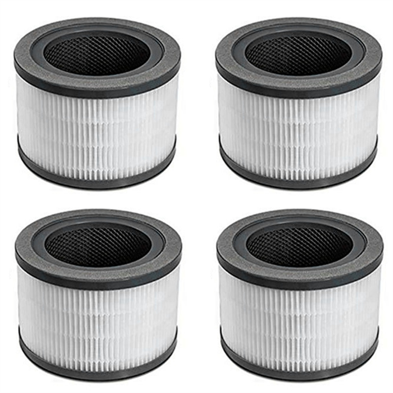 4Pcs HEPA Filter Air Purifier Filters for Levoit Vista 200 Air Purifier,3 in 1 Efficiency Activated Carbon HEPA Filter