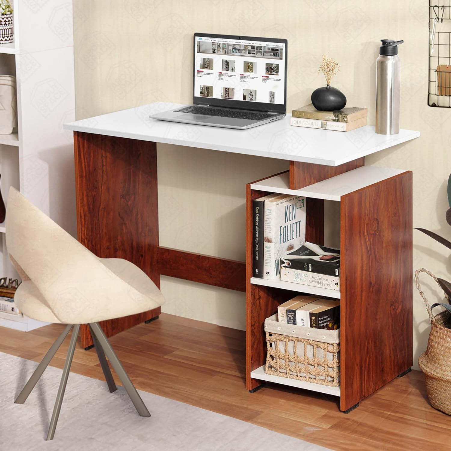 VTEC FURNITURE Modern Study Table with 2 Tier Bottom Storage | Office Desk | Computer Table | ST201. 