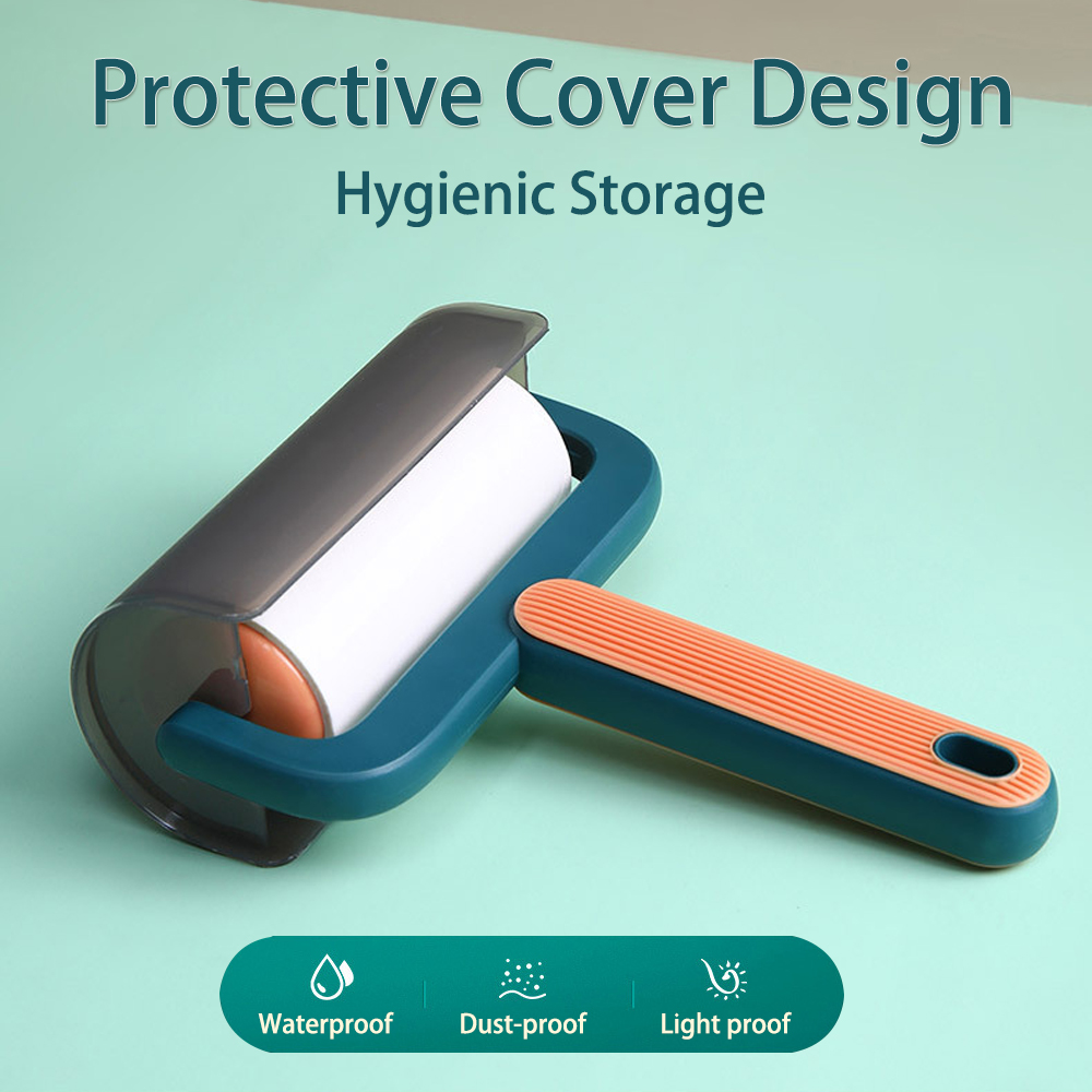 Reusable Sticky Lint Roller, Portable Pet Hair Sticky Roll Dust Hair Remover Cloth Sofa Curtain Bedsheet Cleaner. 