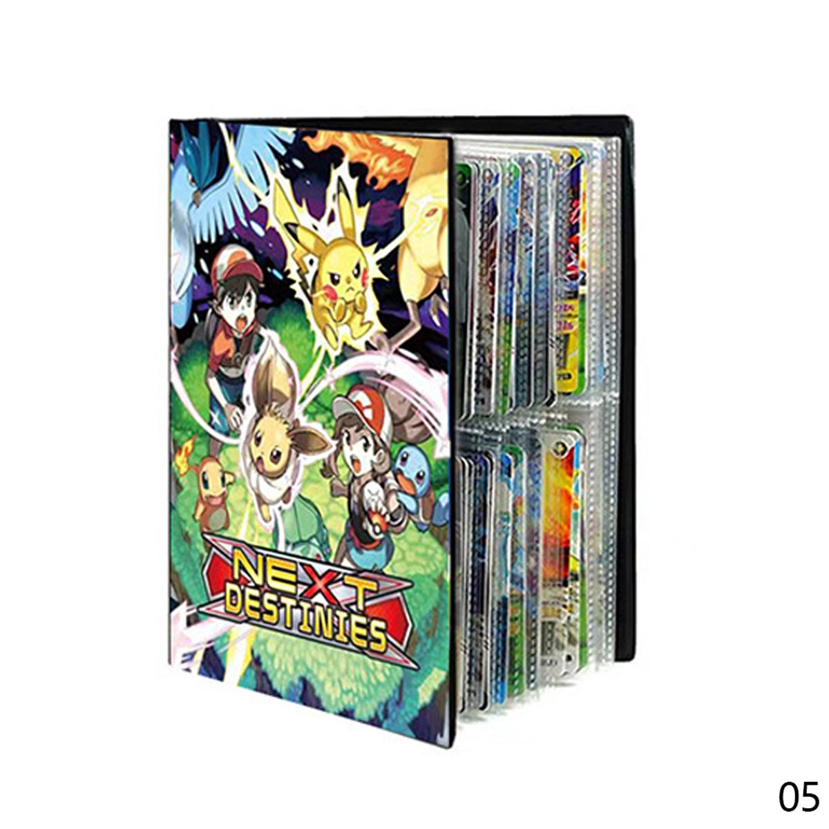 Summerflowers 240PCS Game Card Collection Holder Pokemon Cards Album Book Cartoon Anime Collection Folder Kid Cool  Gift(Cards excluded)