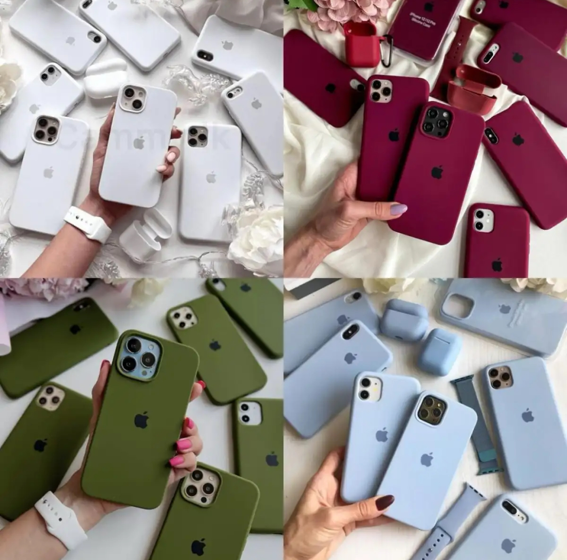 OG Luxury Premium Silicone Case For iPhone X/ Xs Back Cover with Logo Case for Girls Boys Cute Design New Colors. 