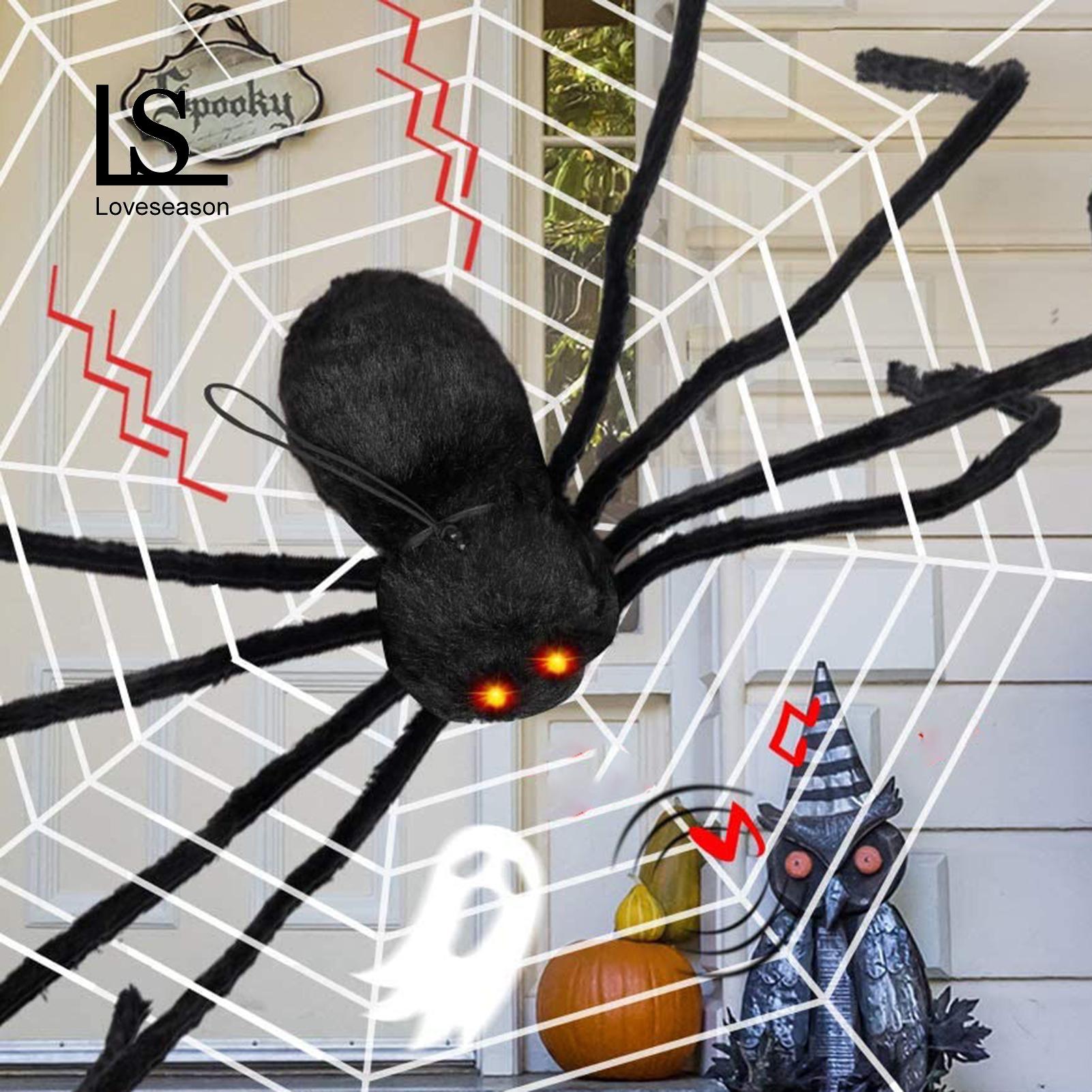 Spooky Spider Decoration Spooky Glowing Spider Decoration Realistic Halloween Prop with Led Lights less Than Spider Ornament. 