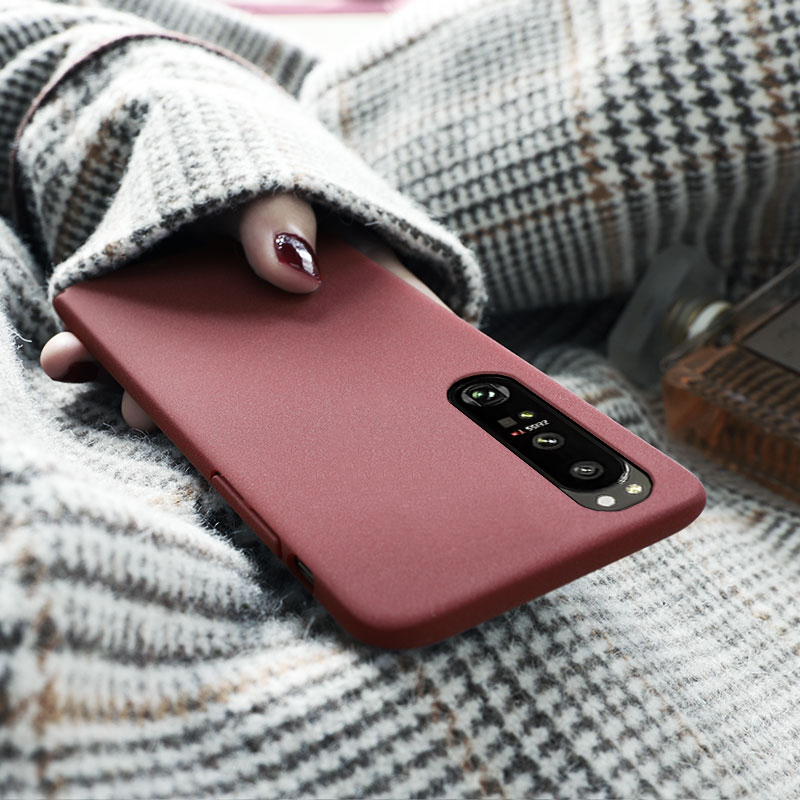 Biruiqu For Sony Xperia 1 II Shockproof Anti Slip Soft TPU Sandstone Matte Back Case Cover. 