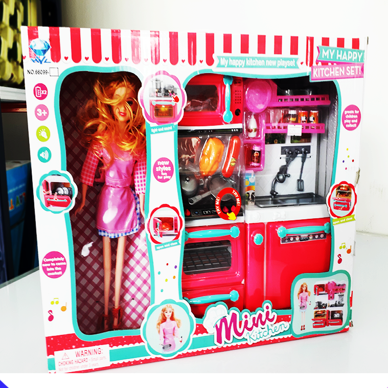 barbie small kitchen set
