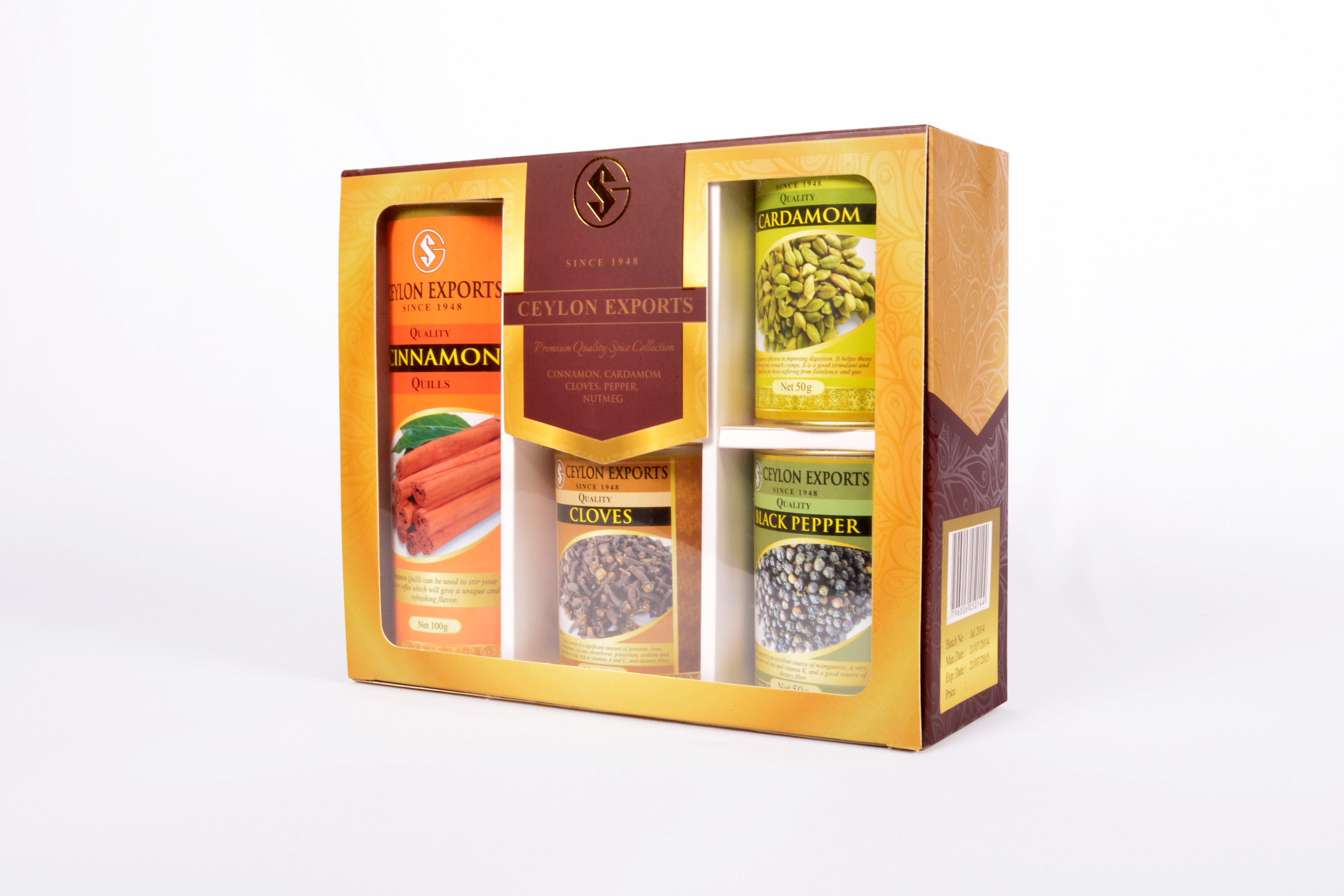 Premium Spice Gift Box - Variety of Sri Lankan Spices - 300g