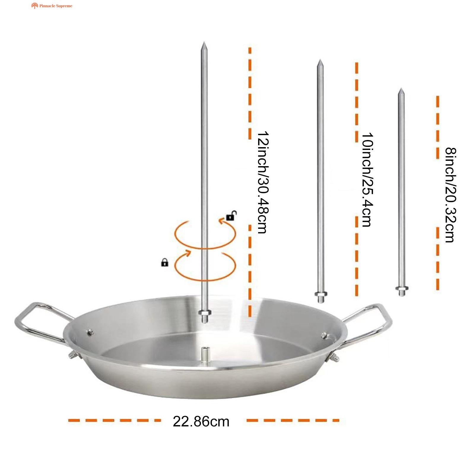 Shish Kebab Skewers 9 Inch Stainless Steel Vertical Skewer Stand for Grill Perfect for Al Pastor Shawarma Kebabs Bbq Oven Dishes Brazilian Spit Stand with 3 Removable Spikes Tacos Holder 304 for Ovens. 