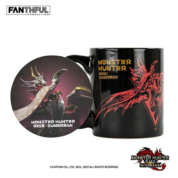 FANTHFUL Monster Hunter Rise: Sunbreak Mug (with coaster)