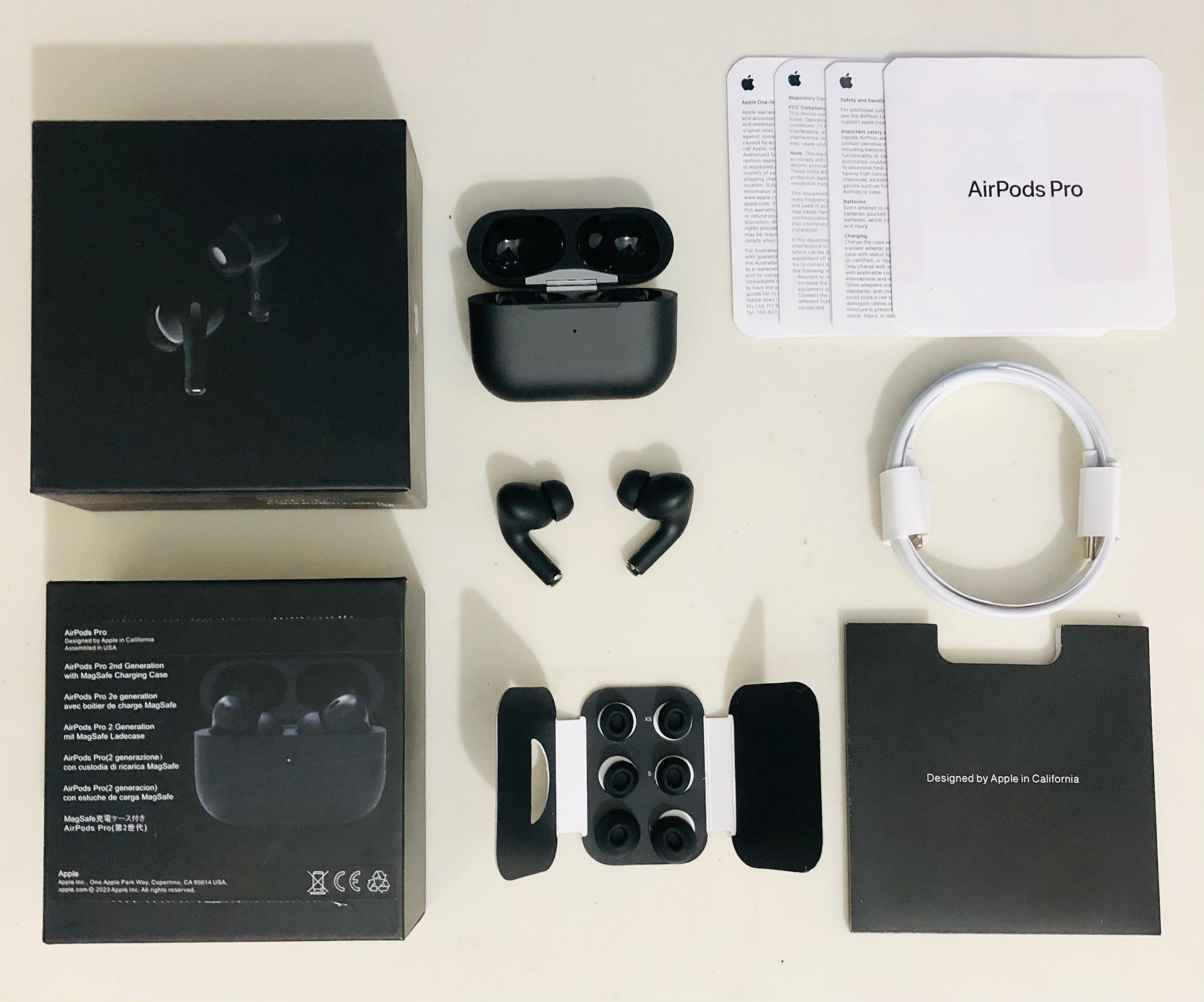 Matte Black Apple Airpods Airpod Pros In Black AirPods Pro (2nd