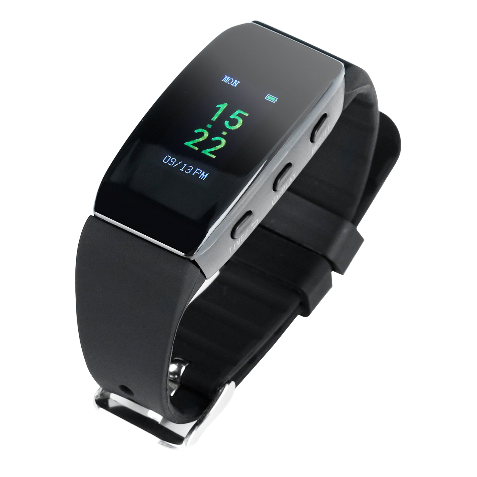16GB Digital Voice Recorder Watch Audio Dictaphone with Color Screen Display Detachable Wristband MP3 Music Player Voice Activated Recorder Support Date and Time Setting/Password Protection