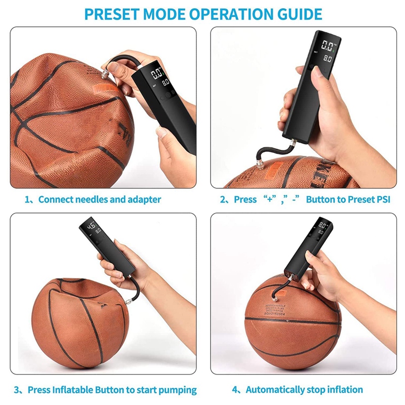 Electric Ball Pump,Smart Air Pump Portable Fast Ball Inflation. 