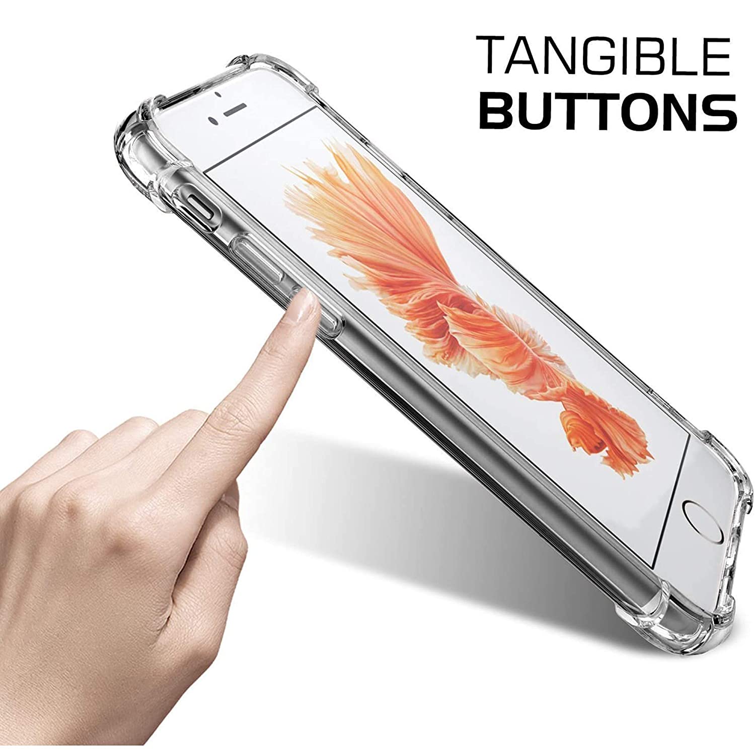 iPhone Perfect Transparent Full Clear TPU Silicone Case For iPhone Ultra Slim Thin Back case Cover Transparent flexible Cases For apple iPhone 7 Plus 8 Plus Safety soft Case. 