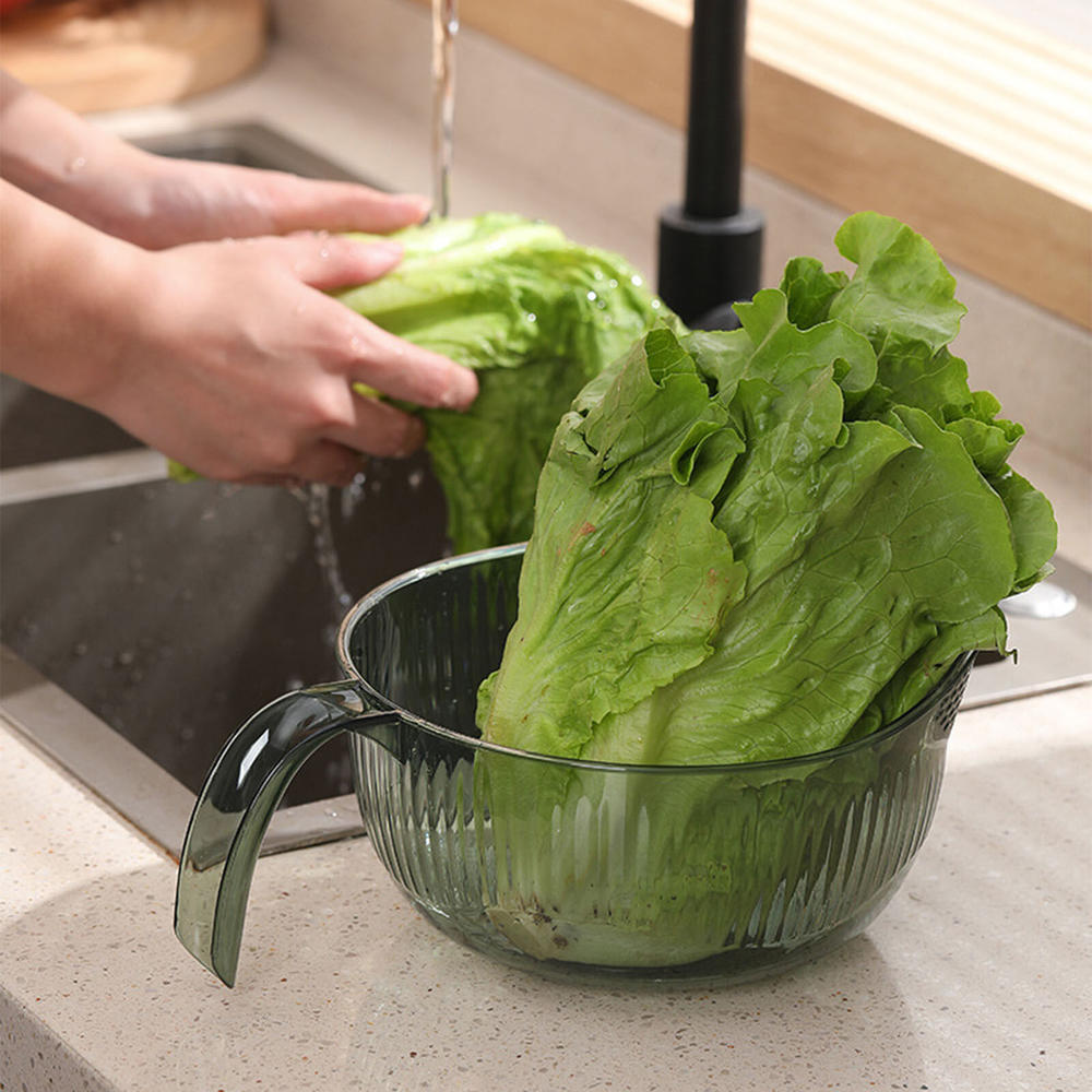 Rice Washing Machine Kitchen Rice Drain Basket Household Drain Basket Shopping Basket With Handle Japanese Rice Washing Sieve. 
