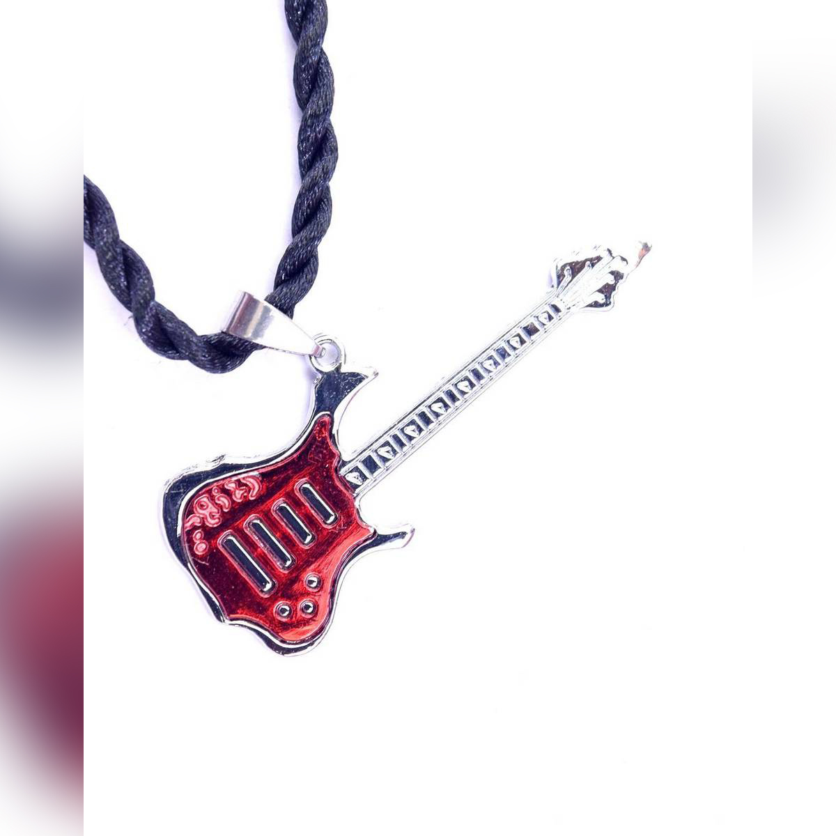 Men's Cord Chain Necklace - Red