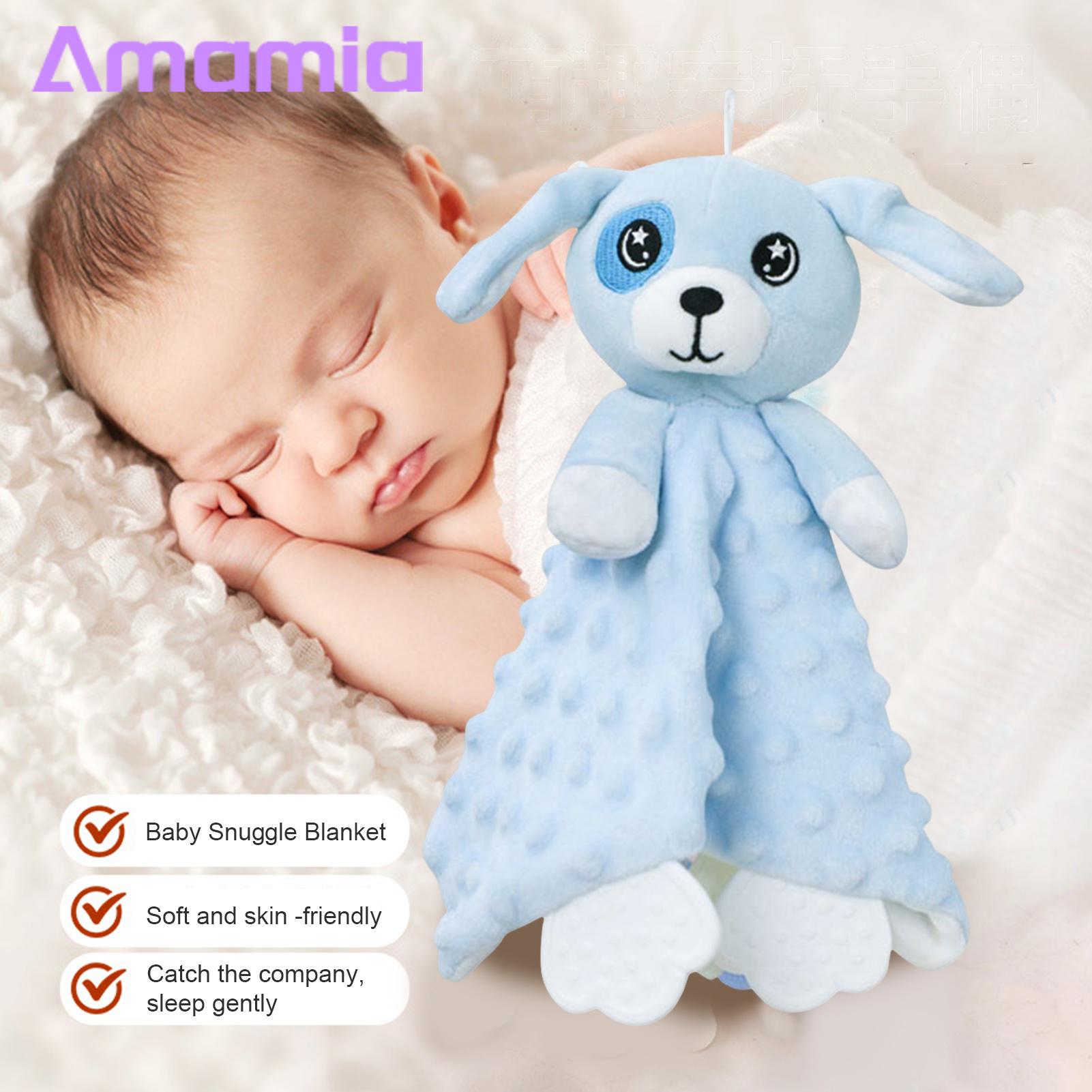 Baby Snuggle Blanket Adorable Animal Shape Baby Comfort Blanket Soft Safe Tear-resistant Soothing Companion for Newborns Warm Scarf Comfort Towel Baby Security Blanket. 
