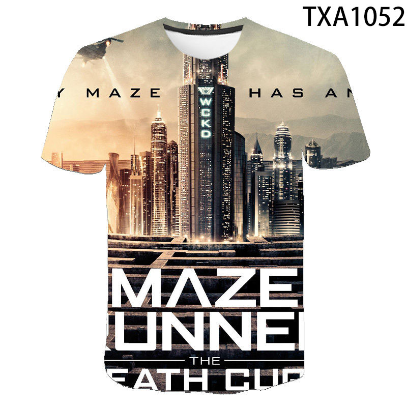The Maze Runner Summer 3D T shirt Men Women Children Fashion Streetwear Boy Girl Kids Printed T-shirts Cool Tops Tee. 