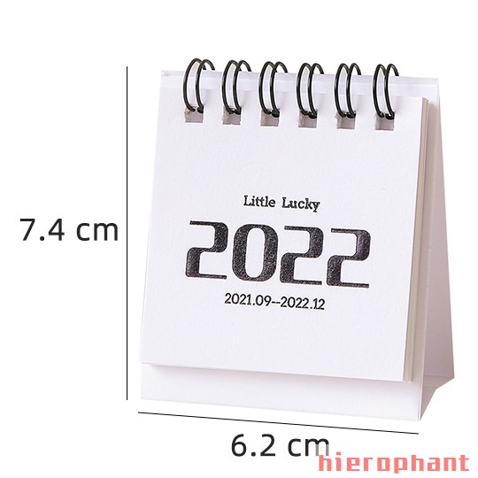 Creative Mini 2022 Calendar Portable Cute Desktop Small Desk Calendar Decoration Time Schedule. 