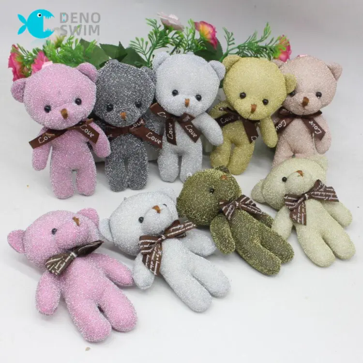 DENOSWIM 13Cm Mini Cute Plush Teddy Bear Doll Bunny Rabbit Stuffed