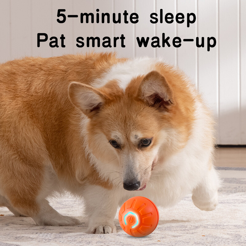 Kebidumei Smart Ball Dog Toy Pet Smart Self Rolling Electric Ball Toy USB Charging Interactive Pet Exercise Toy for Kittens Puppies. 