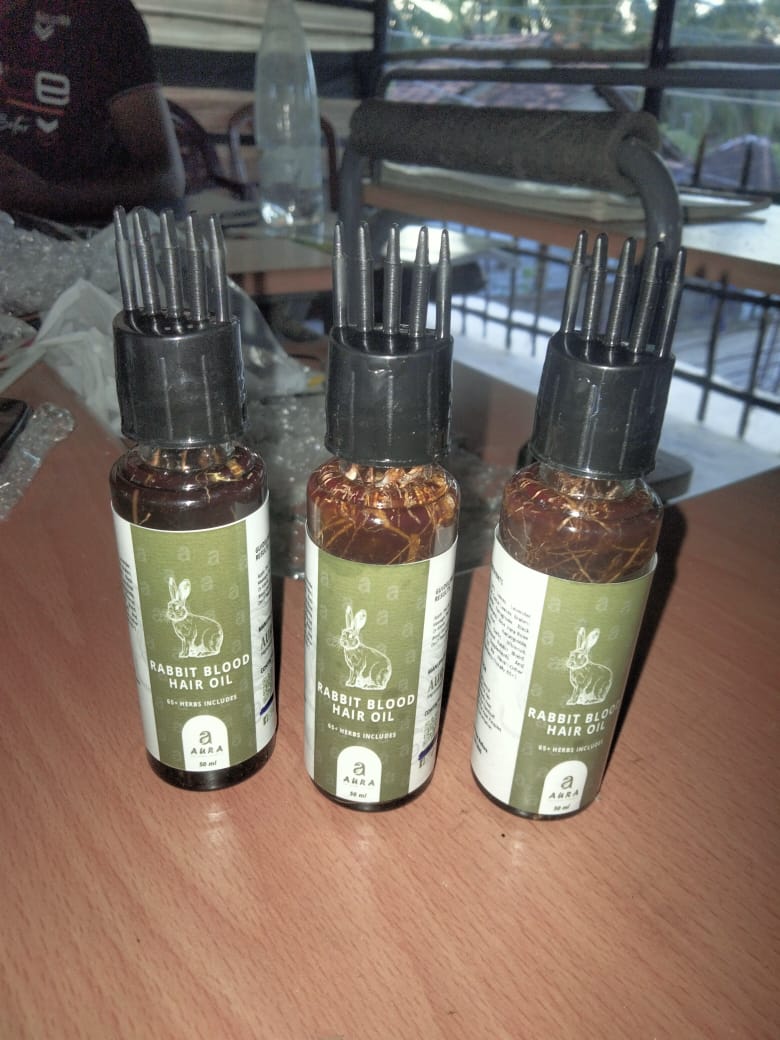 Rabbit Blood  Hair Oil 50ML 100ML Natural Rabbit Blood hair Growth oil, Rabbit hair oil, Natural Hair Oil, Herbal Hair Care, Hair Growth Oil, Organic Hair Serum, Hair Repair Oil, Thickening Hair Oil, Vegan Hair Products. 