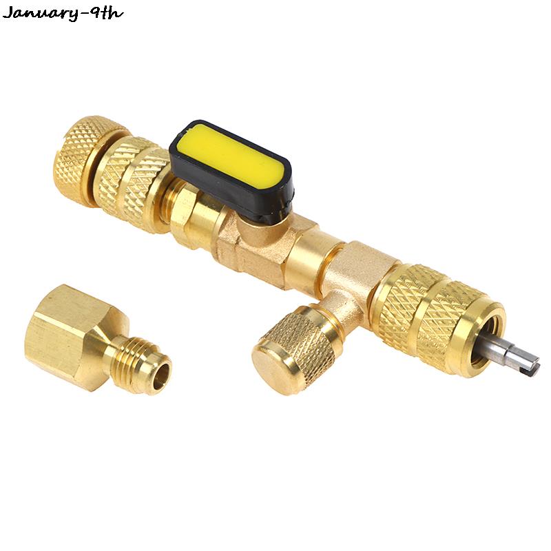 Valve Core Removal Tool HVAC AC Schrader Dual Size 1/4" 5/16" Port Installer 
