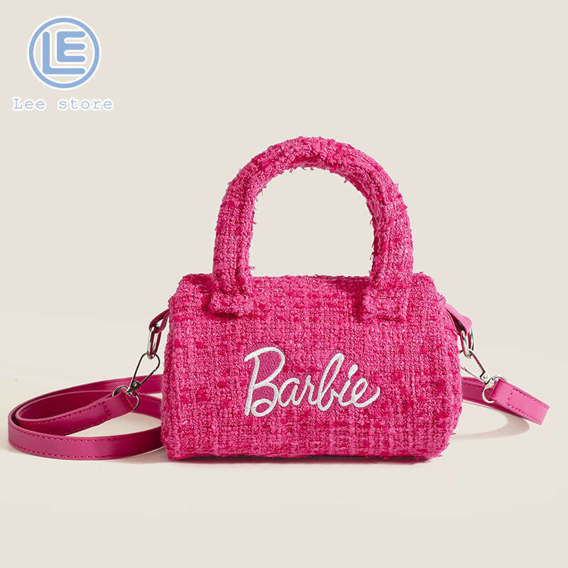New LS Womens Small Fragrance Premium Feeling Cylindrical Handbags Pillow Shape Fashion Single Shoulder Bag Casual Cross Wear Bags
