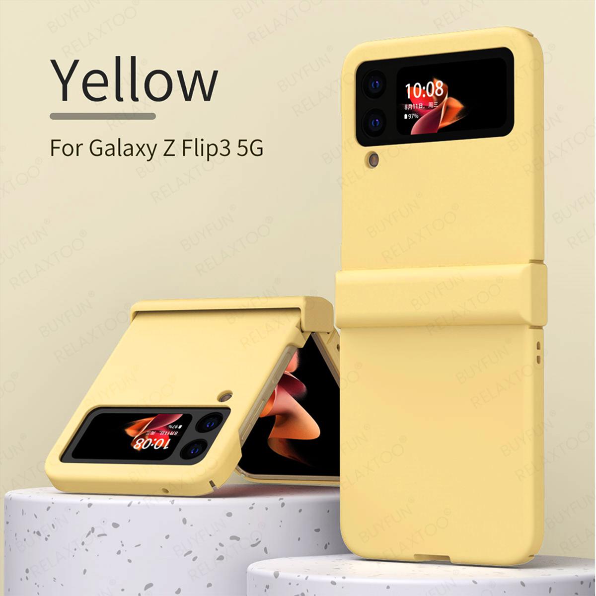 For Samsung Galaxy Z Flip4 5G Case Ultra Thin Matte Macaron One-piece Shockproof Rigid Phone Case Folding Flip Protective Back Cover Samsung Z Flip 4 5G Z Flip4