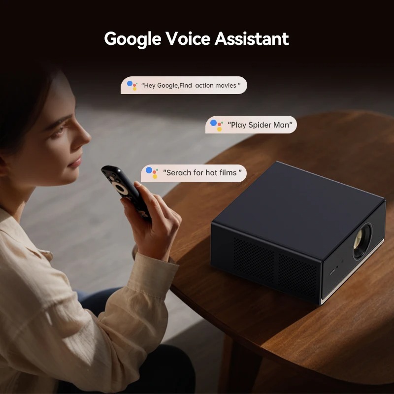 Wanbo X5 Pro Projector Full HD 1080P Proyector Support 4K 1100 ANSI Android 11.0 Home Google Widevine L1 And Assistant. 