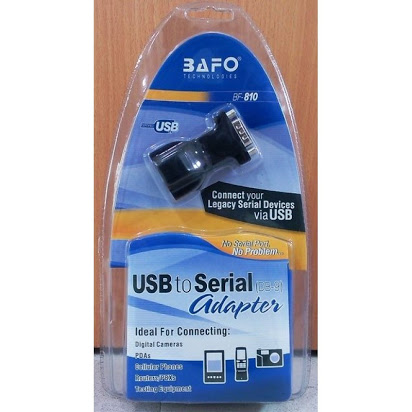 USB 2.0 to RS232 (DB9 Male) Converter with 3ft cable BAFO 810. 