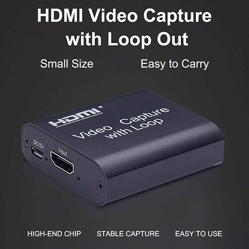 Video Capture Card with Loop Out HDMI To HDMI USB 2.0. 