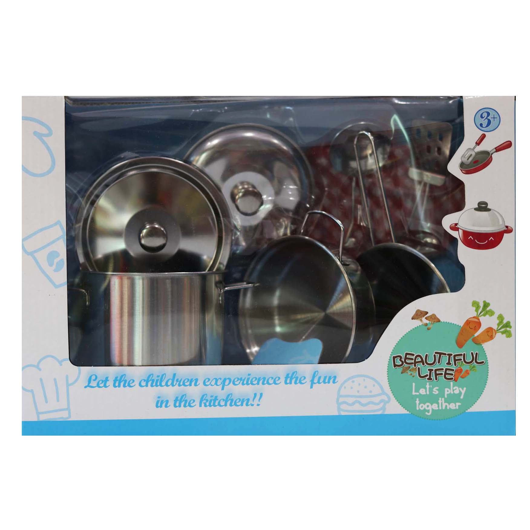 Toy Stainless Steel Pretend Play 