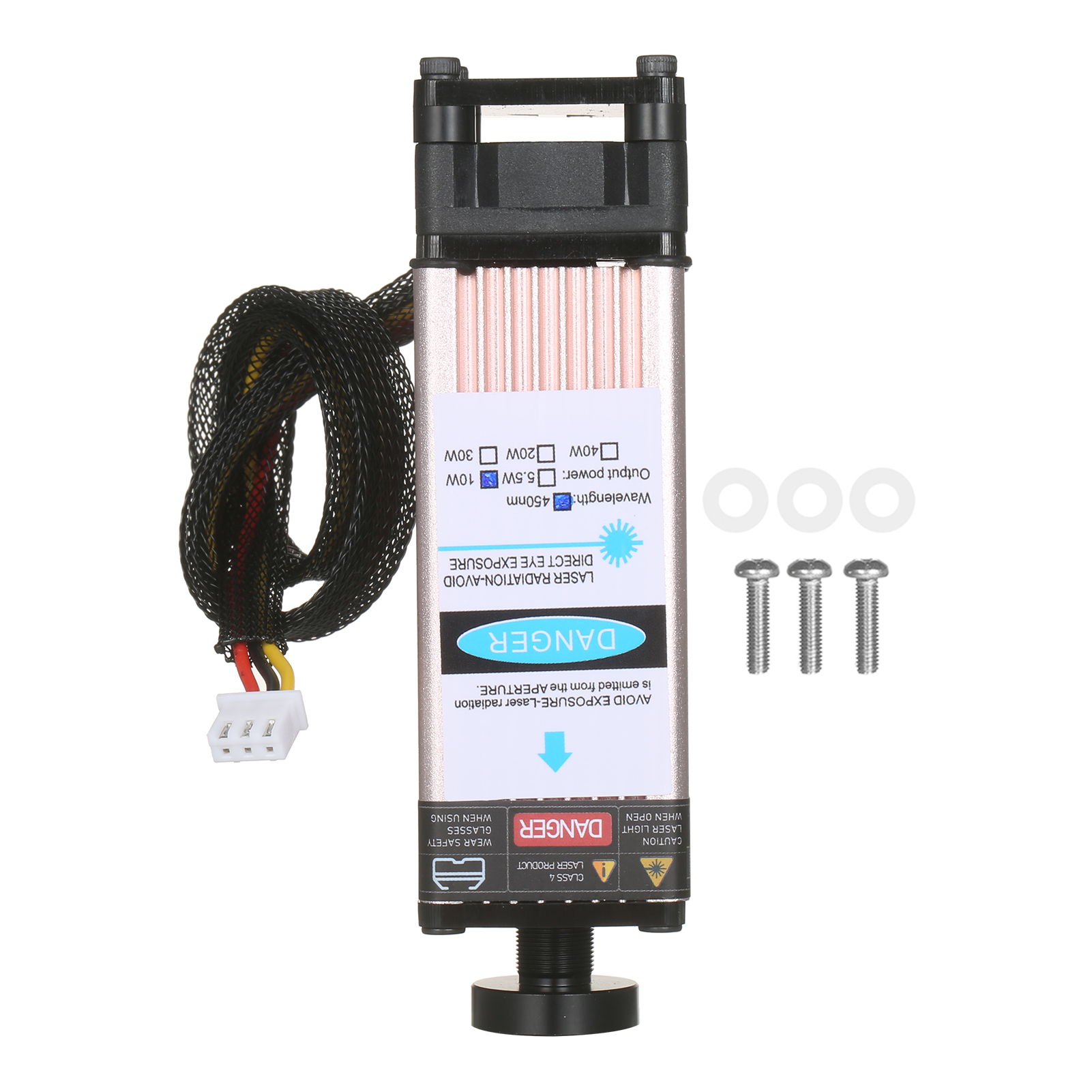 5500mw Laser Modul-e Laser Head 450nm Engraving Modul-e Replacement for Laser Engraving Machine CNC Laser Machine Wood Marking Cutting Tool