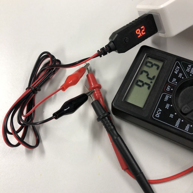 【FOOT SOFA】QC3.0 USB to 5V 6V 8.4V 12V AA AAA 9V Battery Eliminator Can Replace 4-8pcs AA AAA Batteries Adjust Voltage Cable. 